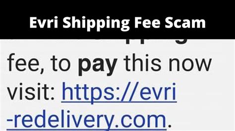 evri delivery fee scam.